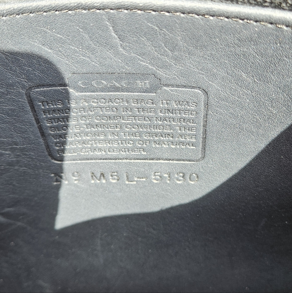 Coach Vintage Station Bag #5130 Navy Leather Crossbody w/ Hangtag - Picture 8 of 16